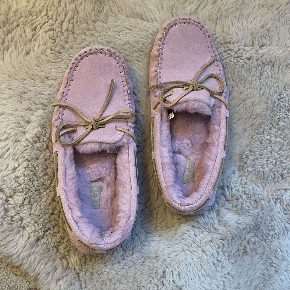 UGG rose grey Dakota slippers 8